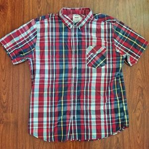 Mens Levi's Button Down Collar Shirt Plaid